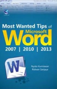 Image of MOST WANTED TIPS OF MISCROSOFT WORD 2007/2010/2013