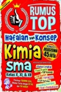 Image of RUMUS TOP HAFALAN DAN KONSEP KIMIA SMA KELAS X, XI, DAN XII