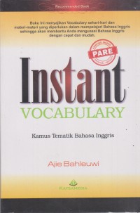 Image of INSTANT VOCABULARY