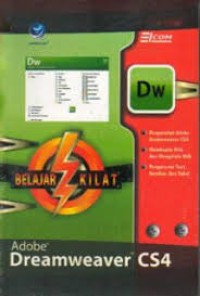Image of BELAJAR KILAT ADOBE DREAMWEAVER CS4