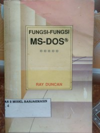 Image of FUNGSI - FUNGSI MS-DOS