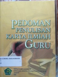 Image of PEDOMAN PENULISAN KARYA ILMIAH GURU