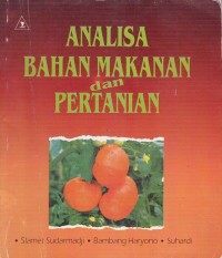 Image of ANALISA BAHAN MAKANAN DAN PERTANIAN