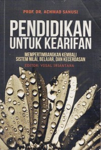 Image of PENDIDIKAN UNTUK KEARIFAN