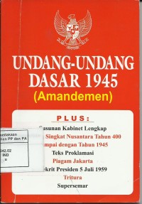 Image of UNDANG-UNDANG DASAR 1945 (AMANDEMEN)