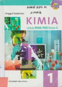 Image of KIMIA 1 UNTUK SMA/MA KELAS X
