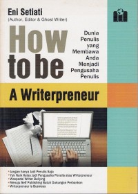Image of HOW TO BE A WRITERPRENEUR