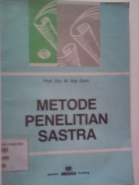 Image of METODE PENELITIAN SASTRA