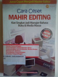 Image of CARA CEPAT MAHIR EDITING