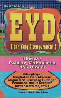 Image of EYD (EJAAN YANG DISEMPURNAKAN)