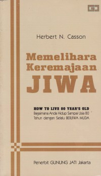 Image of MEMELIHARA KEREMAJAAN JIWA