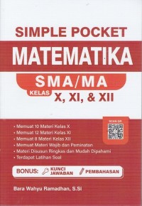Image of SIMPLE POCKET MATEMATIKA SMA/MA KELAS X, XI & XII